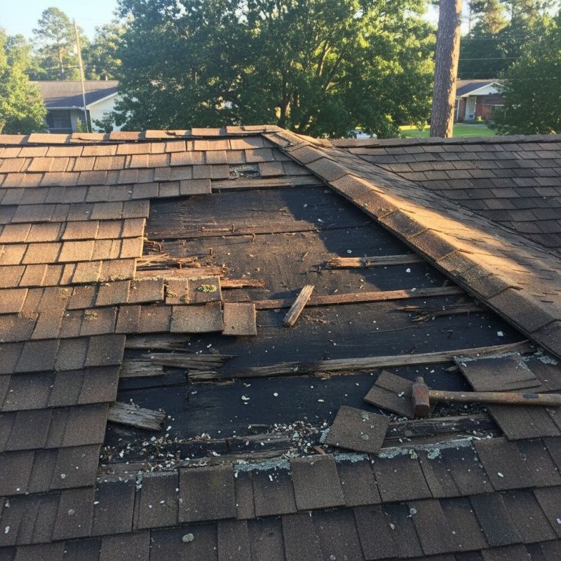 Hip Roof Shingle Repair